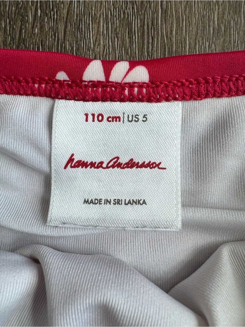 Hanna Andersson Red Daisy Two-Piece Swim Set Size 5